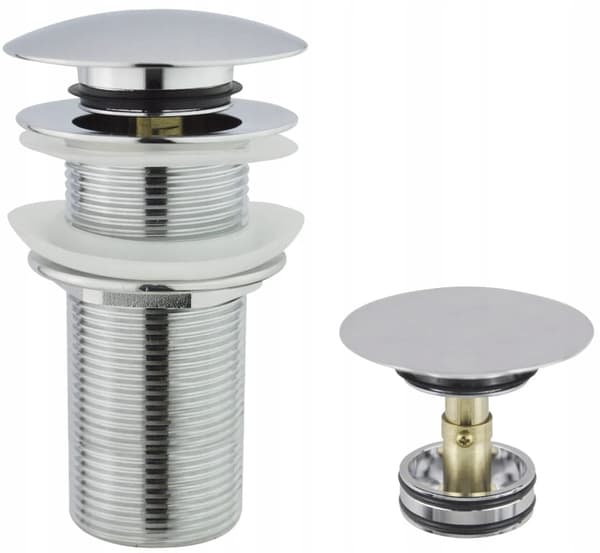 Avlopp för tvättställ, klick-klack-plugg, 110 mm