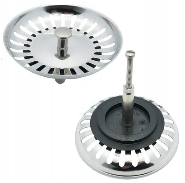 Vaskeprop med si, justerbar, ø79 mm, krom