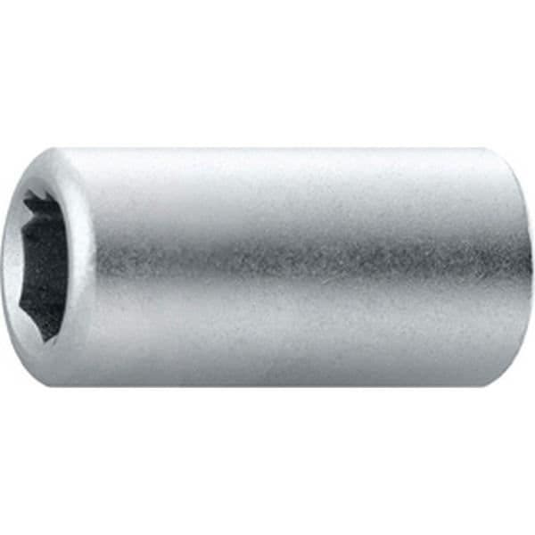 Anslutning med 1/4'' 4-punktsdrift, 1/4'' 6-punkts kraftuttag, med låsfjäder, Lång. totalt: 25 mm