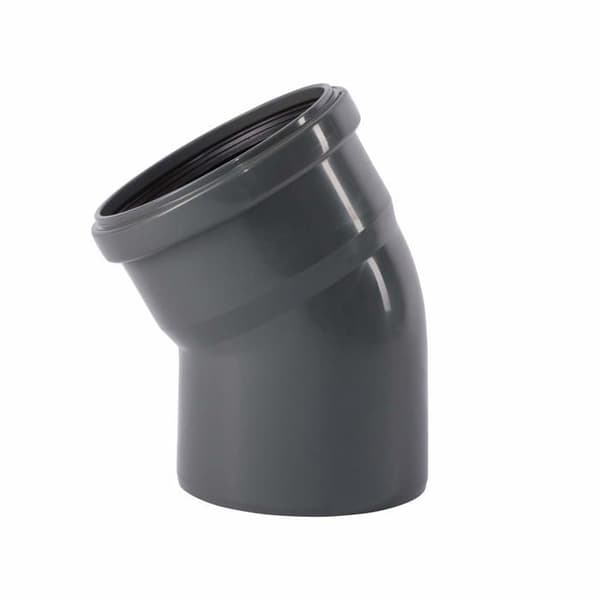 Ärm - passande - armbåge Ostendorf - 175110 - DN110 Armbåge 30 HTsafe Grå