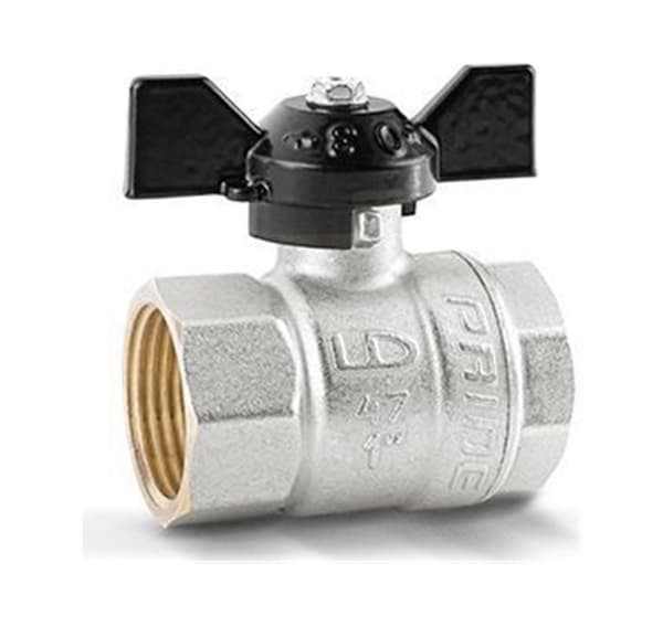 Kuleventil FF 3/4'' med spjeld