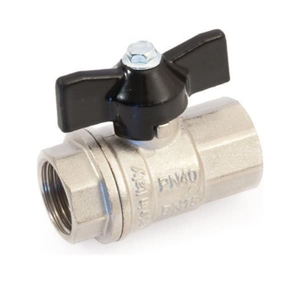 Kugleventil FF 1/2'' med butterfly