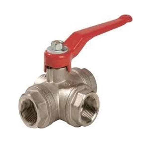 3-vejs kugleventil 3/4'' T-type Rastelli