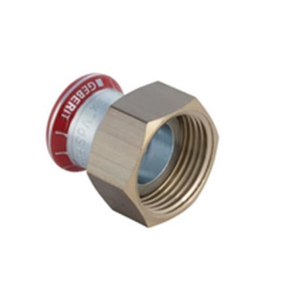 Geberit koppling med mässingsmuttern D22-1mm stål ref 25034