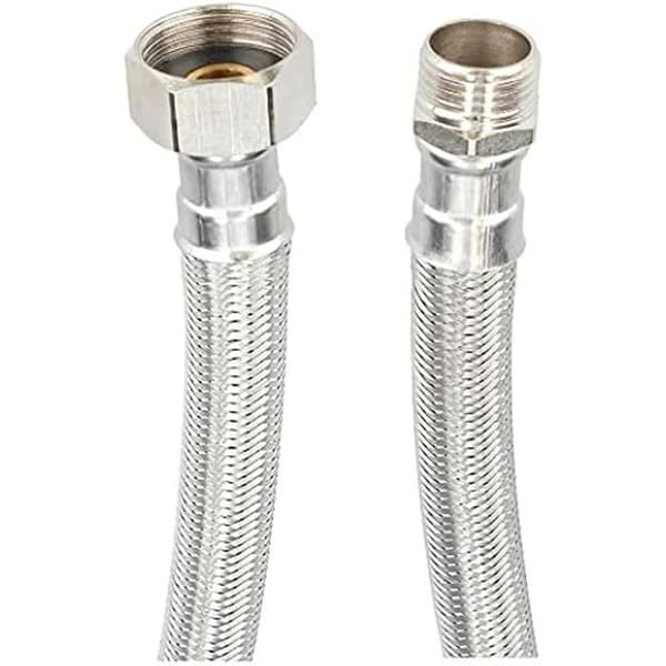 Fontastock rostfritt stål AISI 304 EPDM hane 1/2" - hona 3/4" 25 cm (Referens: S6500112)