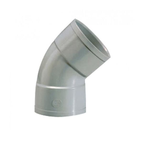 PVC böj 45° - GIRPI - D : 100 mm - Plast - Inomhus - 10 bar