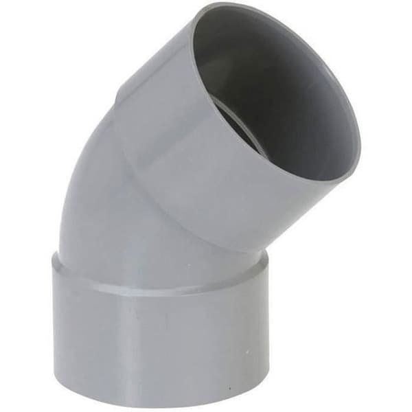 PVC böj 45° - GIRPI - D : 100 mm - Plast - Inomhus - 10 bar