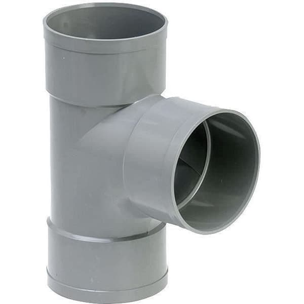 Traför rörrör - T-koppling av kvinnlig typ - GIRPI - D: 100 mm Vinkel: 87°30 - PVC