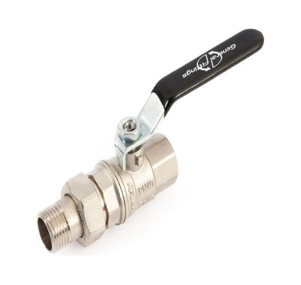 Kugleventil FM 11/2'' med tilslutning