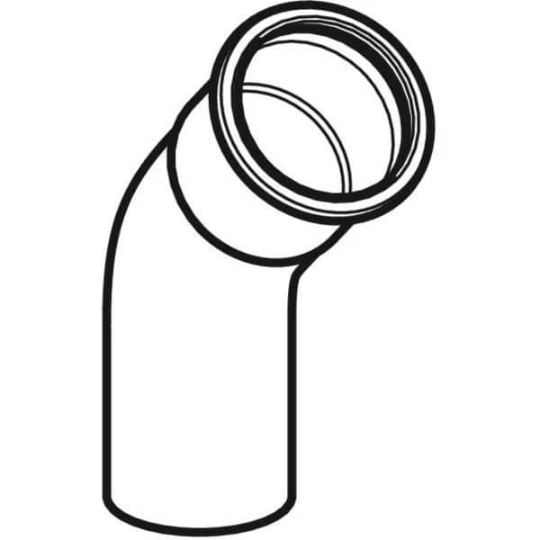 Coude GEBERIT Mapress Koppar med rör för inpassning - 45° Ø28 mm - 60705