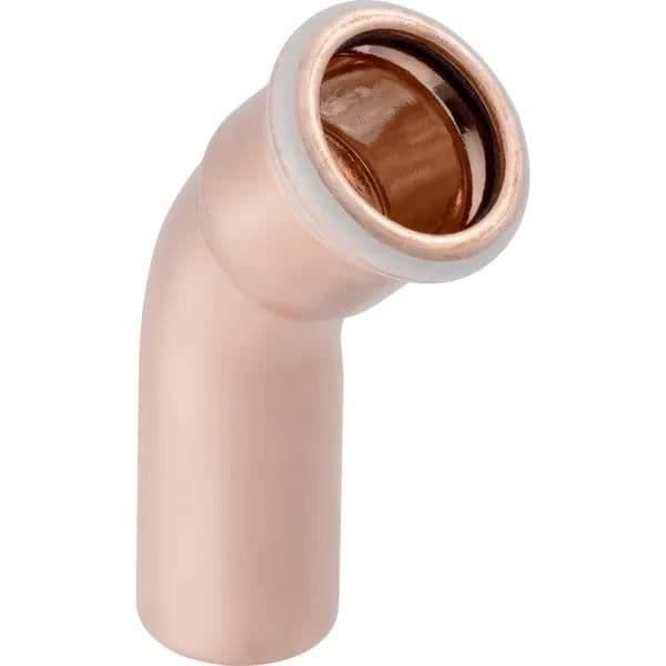 Coude GEBERIT Mapress Koppar med rör för inpassning - 45° Ø28 mm - 60705