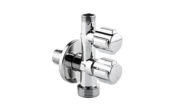 Eko Duo vinkelarmatur forkromet
