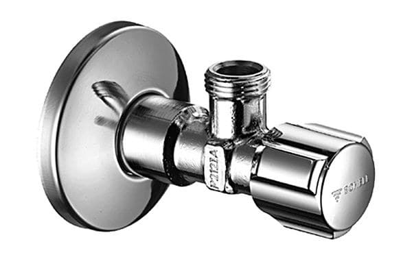 Komfortvinkelreguleringsventil 1/2"x3/8" uden møtrik, forkromet