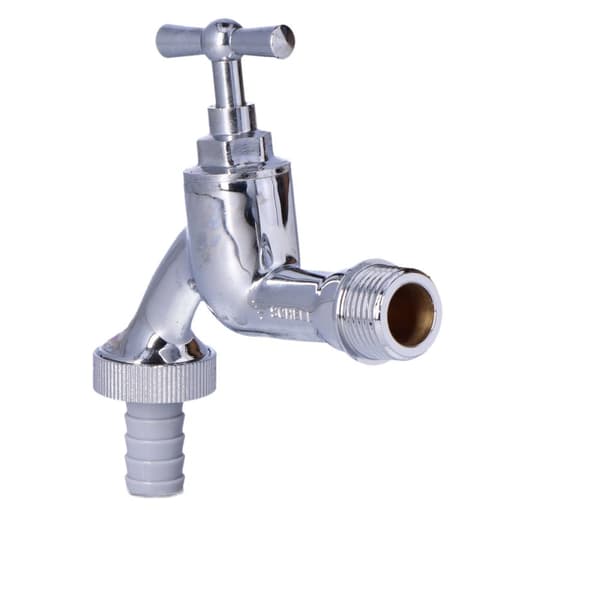 1/2" forkromet vandhane med sommerfugleknap