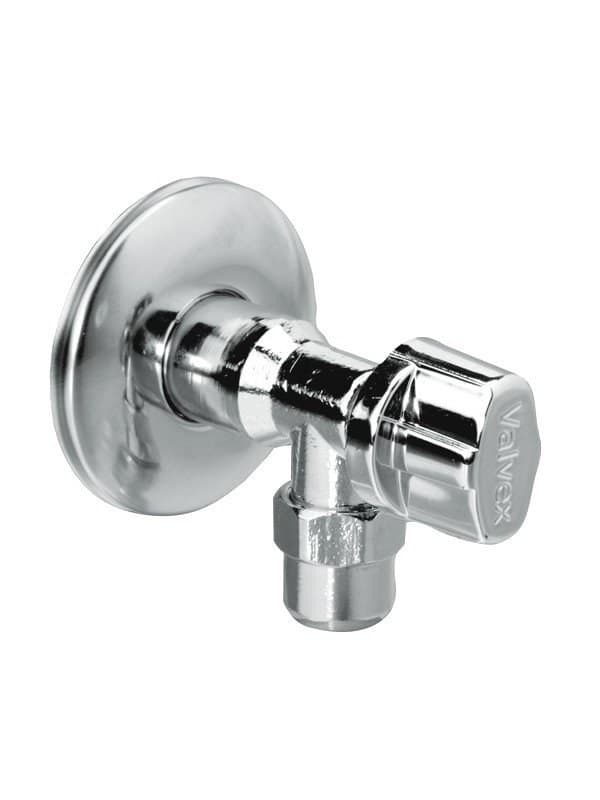 Eko Plus kulmaventtiili mutterilla 3/8" kromi 1/2"-3/8"