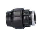 Miniatyrbillede 4 af 5: Kompressionsfitting PP 63x2"" GW indvendig gevind PN16, til PE-rør, sort