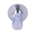 Miniatyrbillede 3 af 4: Trangle keramisk hovedvinkelventil forkromet 1/2""-3/8""