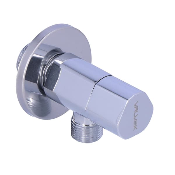 Trangle keramisk hovedvinkelventil forkromet 1/2""-3/8""