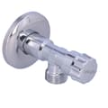 Miniatyrbillede 2 af 4: Opal vinkelventil kugleformet krom 1/2""-1/2""