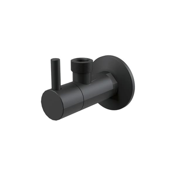 Vinkelventil med filter 1/2x1/2, matsort