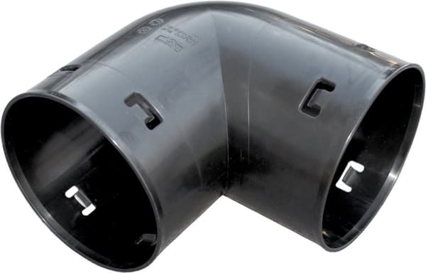 PVC-drænbøjning DN/OD 100/90, sort