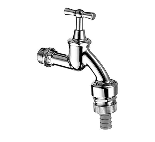 1/2" forkromet vandhane med BSZ-hoved og butterfly-knap