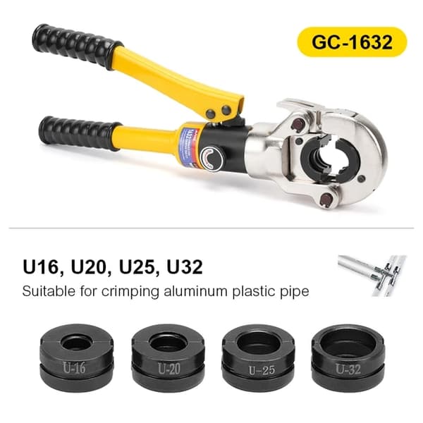 Hydrauliset Pex-putkien puristustyökalut, Euroopan varasto, yhteensopiva Pex-, ruostumattomasta teräksestä ja kupariputkista valmistettujen putkien ka