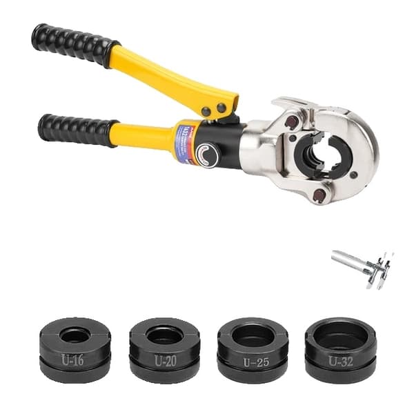 Hydrauliska Pex-rörpressverktyg, Europalager, Kompatibla med Pex, Rostfritt stål, Kopparrör, TH och V och M U16 20 25 32mm