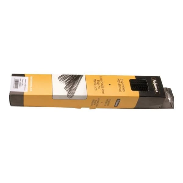 Fellowes 8 mm A4 (210 x 297 mm) 40 ark svart 25 enheter spiralbindning för Fellowes Metal 50R, Metal Quasar