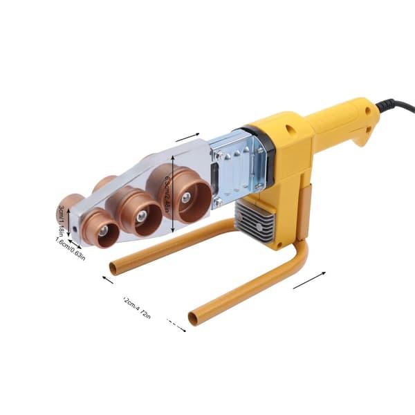 Bærbar Vandrørssvejser, 1000W Effekt, 260±5℃ Opvarmningstemperatur,Lys gul