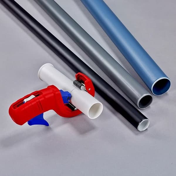 Knipex Rörskärare DP50 Rörskärare för plastbelagda plastavloppsrör 202mm 90 23 01 BK