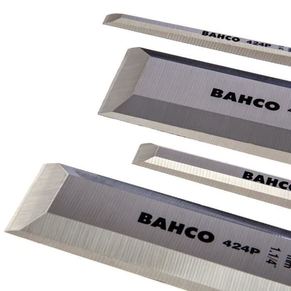 Trämejslar - BAHCO - 424P-S8-EUR - Bi-material handtag - Rostfritt stålblad - Trälåda