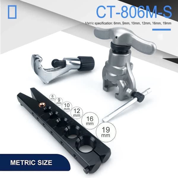 Rörexpander, metriska storleksalternativ, snickeriverktyg, modell CT-806,Metrisk 9mm