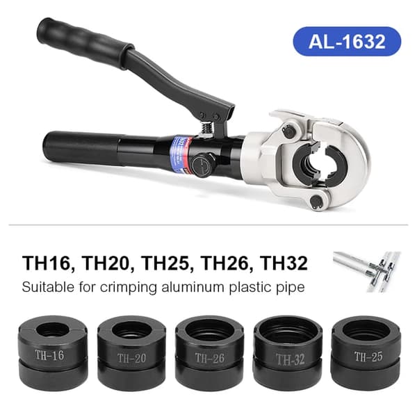 Rörpressverktyg, hydraulisk drift, lämplig för PEX- och aluminiumrör, TH16 20 25 26 32mm