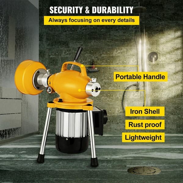 400W 400rpm professionell elektrisk muddermaskin med 6 knivar, 2-vägsbrytare