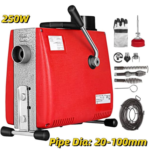 250W 400RPM professionell multifunktionell elektrisk avloppsmuddringsmaskin