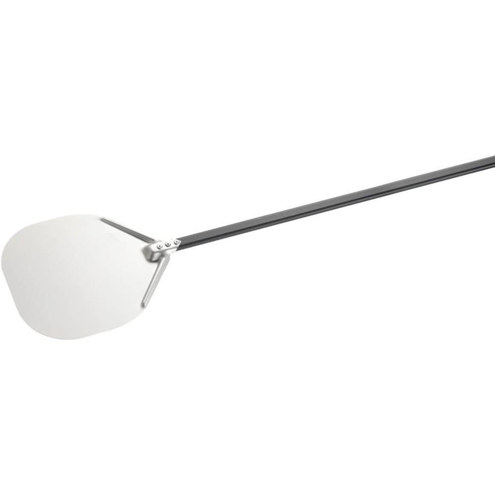 GIMETAL Pizzaspade - 32 x 32 cm - Handtag: 120 cm - Aluminium (anodiserat)