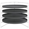 Miniatyrbilde 2 av 6: vidaXL Pizzapanner 4 stk med stativ Ø 28 cm stål