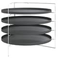 Miniatyrbilde 1 av 6: vidaXL Pizzapanner 4 stk med stativ Ø 28 cm stål