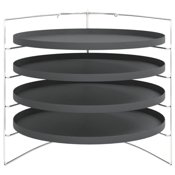 vidaXL pizzaforme 4 stk. med rist Ø 28 cm stål -  Pizzapander