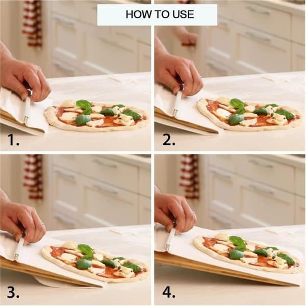 The Art of Pizza - Den perfekta pizzaspaden, glidande pizzaskal Non-stick pizzaöverföringsskyffel i trä, glidande pizzaskal (52,5*35 cm)