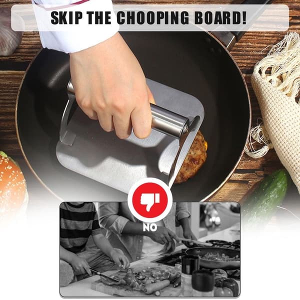 Smashburger Hamburgerpresse Smash brain Rustfritt stål