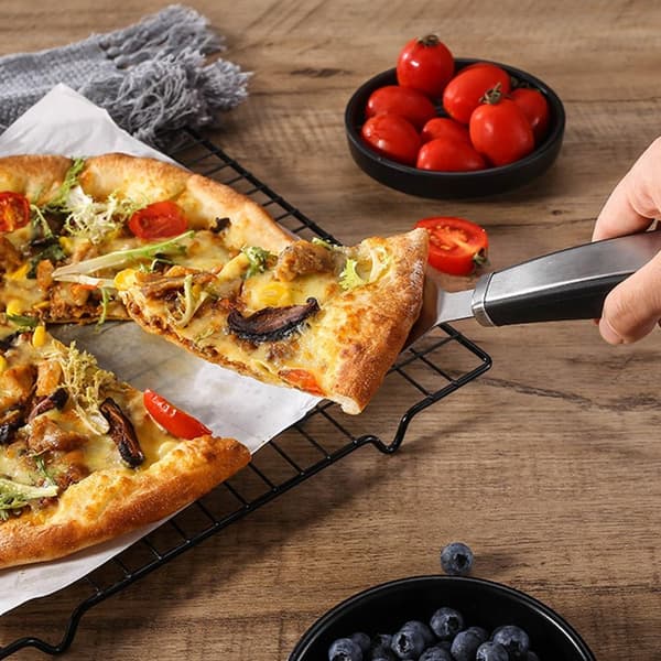 Pizzaskærer og serversæt Pizzahjulserverspatel i rustfrit stål