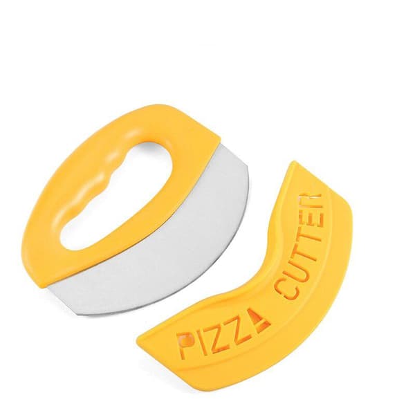 Pizzakutter med beskyttelsesdeksel - rustfritt stål