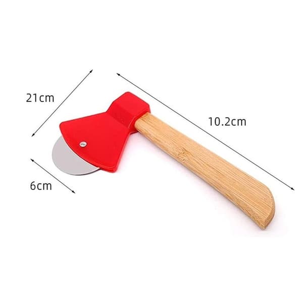 Älykäs pizzaveitsi - punainen - 18 cm