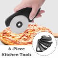 Miniatyrbild 4 av 11: 6-i-1 Pizza Cutter konservöppnare Vitlöksmätare Skalare etc