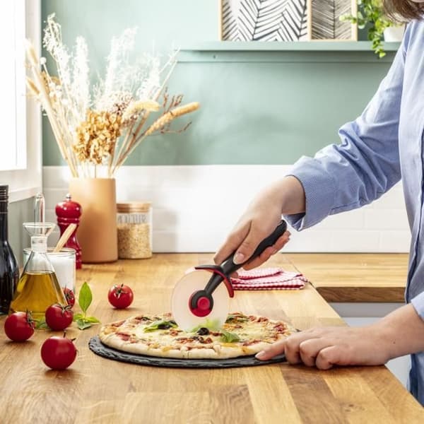TEFAL INGENIO Pizzaskärare, Premiumkvalitet, Rip-skyddad Tritanblad, Diskmaskinskompatibel K2071114