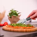 Miniatyrbild 5 av 6: Relaxdays Pizzaroulette, set om 2, i rostfritt stål, gummihandtag, hållbar, pizzaskärare, silver/kolgrå