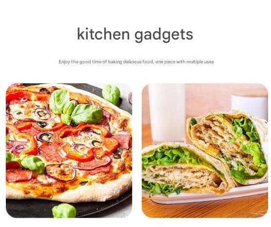 Pizzaleikkuri pyöreällä reiällä Burrito-leikkuri Pyöreä pizzaleikkuri irrotettavalla suojakannella