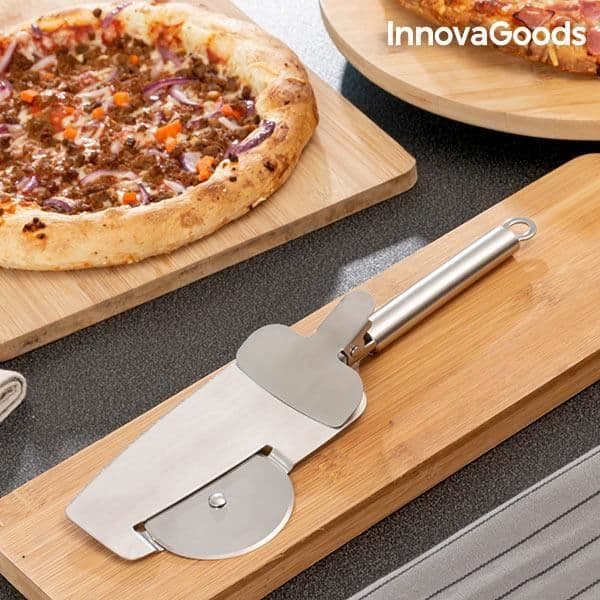 Coupe-Pizza 4 i 1 - INNOVAGOODS - Nice Slice - Rostfria stål - 28 x 4 x 9 cm